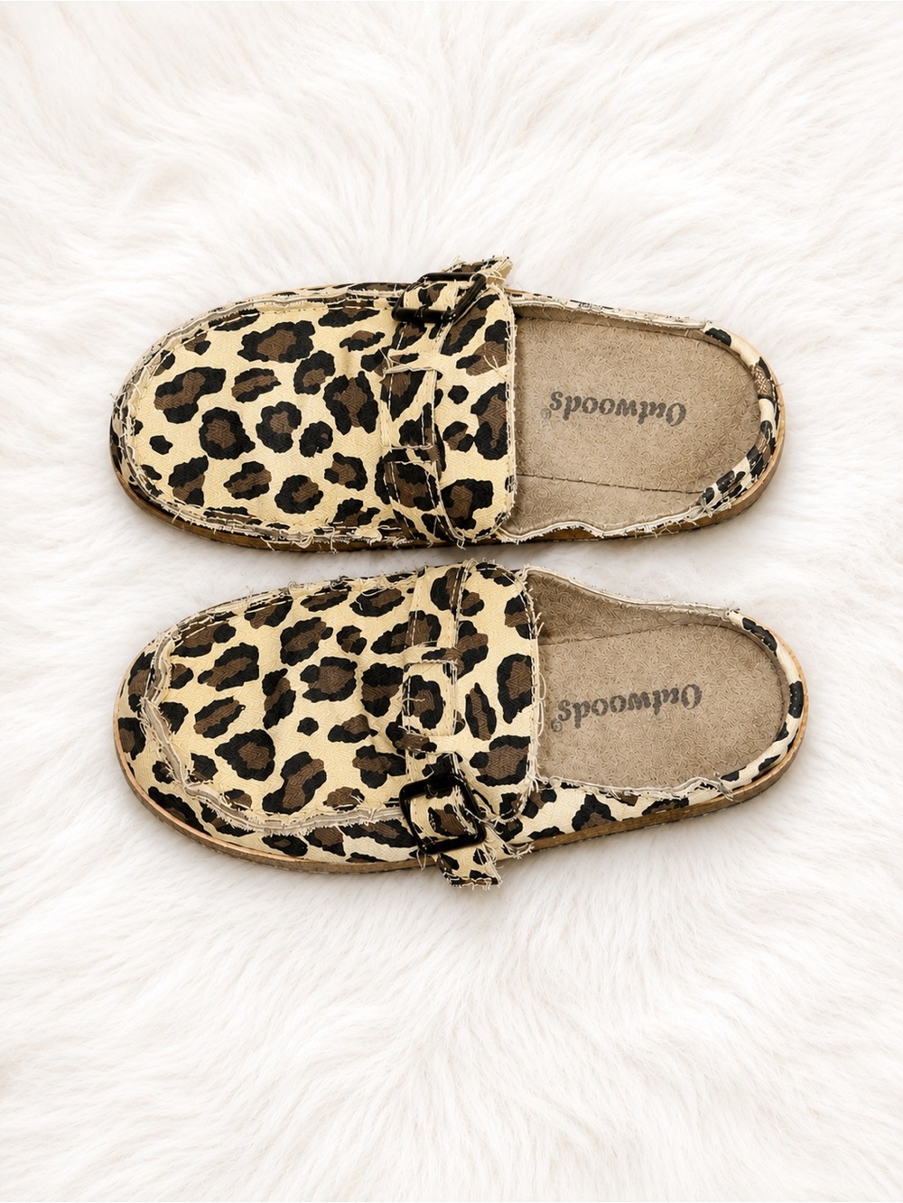 Outwoods Leopard Clog Mule Slides Women’s 6.5 Animal Print Boho Casual Comfort - Picture 2 of 4